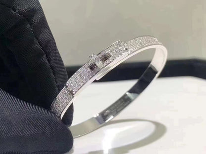 ¡®Lume Jewels¡¯HM KELLY BRACELET IN SILVER AND FULL PAVE DIAMOND