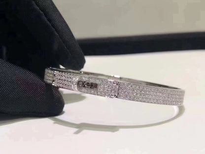 ¡®Lume Jewels¡¯HM KELLY BRACELET IN SILVER AND FULL PAVE DIAMOND