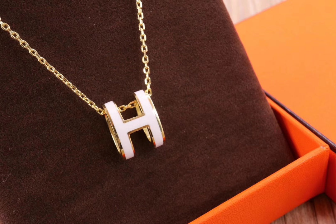 ¡®Lume Jewels¡¯HM CLIC YELLOW ENAMEL GOLD NECKLACE