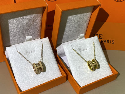 ¡®Lume Jewels¡¯HM CLIC YELLOW ENAMEL GOLD NECKLACE