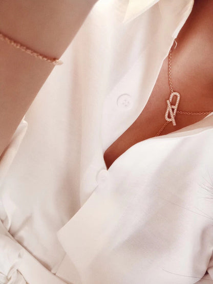 ¡®Lume Jewels¡¯HM FIRE PIG NOSE NECKLACE TRENDY STREET
