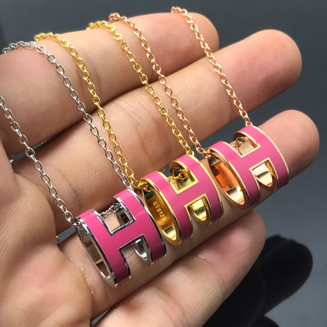 ¡®Lume Jewels¡¯H NECKLACE PINK