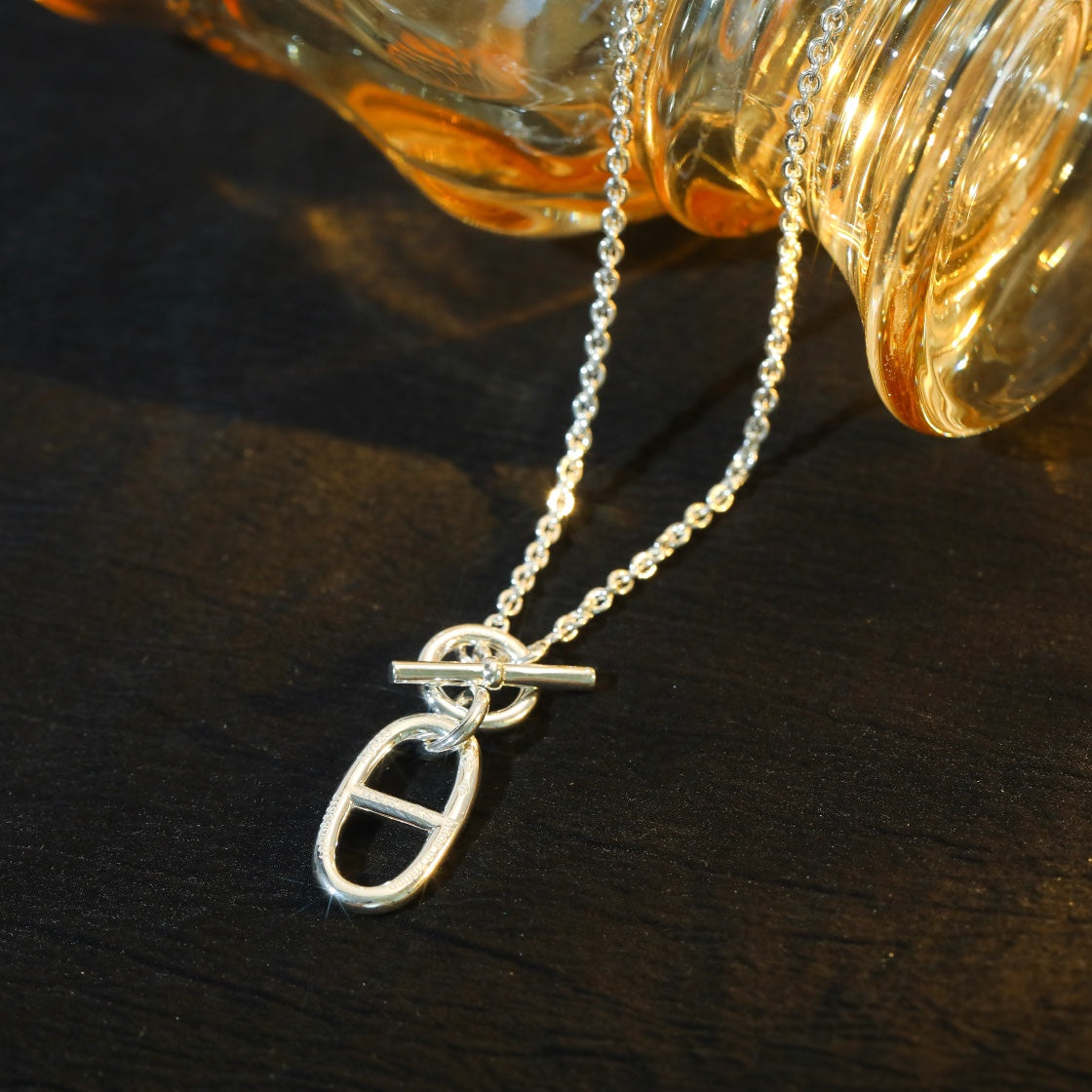 ¡®Lume Jewels¡¯HM CHAINE D'ANCRE PENDANT NECKLACE STERLING SILVER