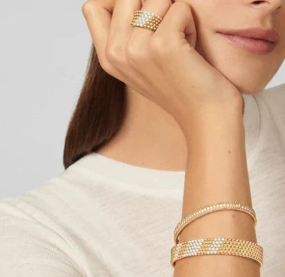 [Lume Jewels]Five-row diamond bracelet