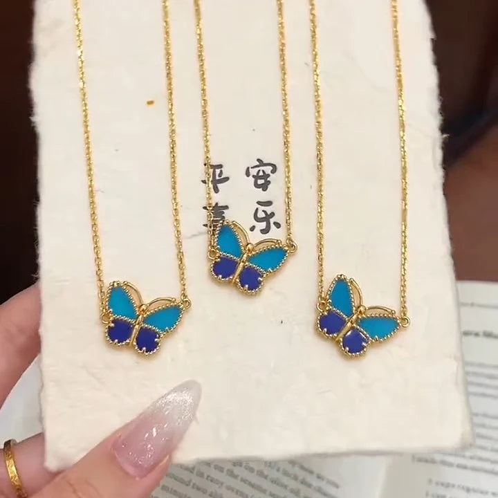 [Lume Jewels] 2026 NEW LUCKY BUTTERFLY 1 MOTIFS NECKLACE