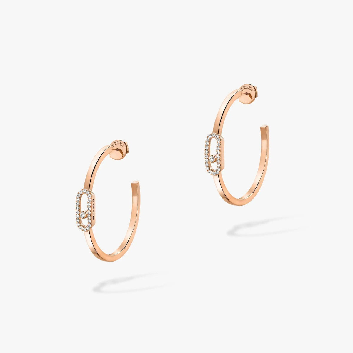 [Lume Jewels]CREOLES MOVE UNO PM DIAMOND EARRINGS