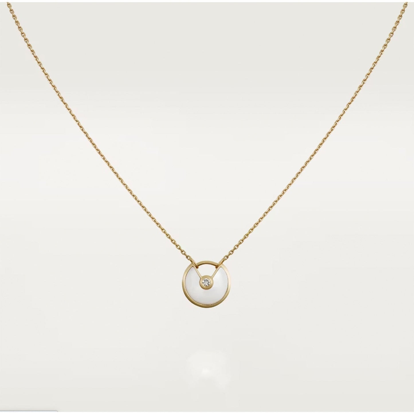 ¡®Lume Jewels¡¯AMULETTE ROSE GOLD MOP NECKLACE
