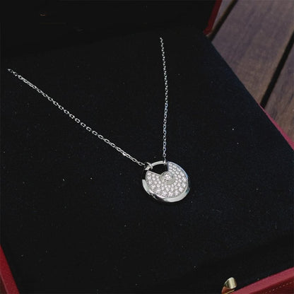 ¡®Lume Jewels¡¯AMULETTE SILVER FULL DIAMOND NECKLACE