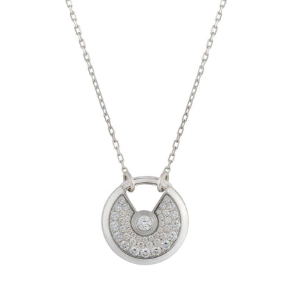¡®Lume Jewels¡¯AMULETTE SILVER FULL DIAMOND NECKLACE