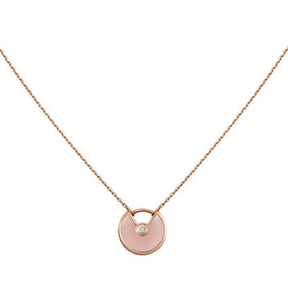 ¡®Lume Jewels¡¯AMULETTE ROSE GOLD PINK MOP NECKLACE