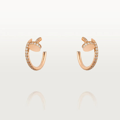 ¡®Lume Jewels¡¯JUSTE EARRINGS 12.75MM PINK GOLD DIAMOND