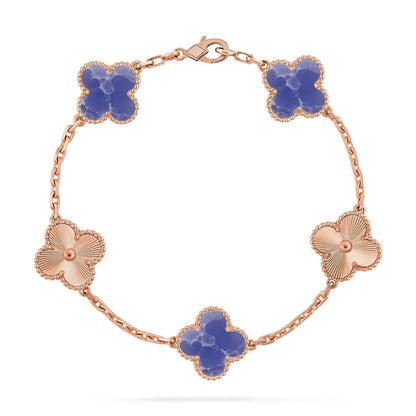 [Lume Jewels]New CLOVER 5 MOTIF BLUE VEINS BRACELET COLLECTION