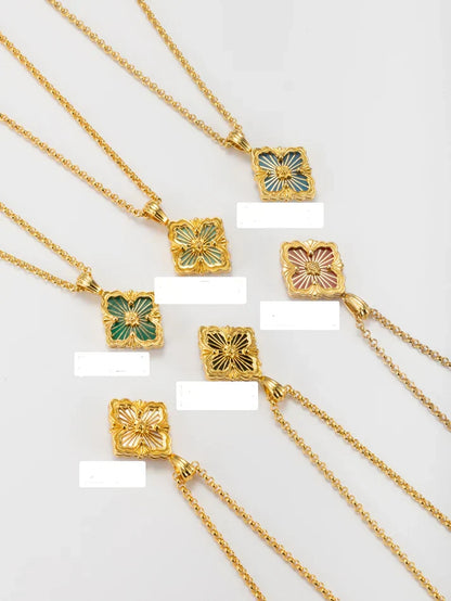 [Lume Jewels] B.C.L SMALL SIZE ENAMEL NECKLACE£¨Various colors)