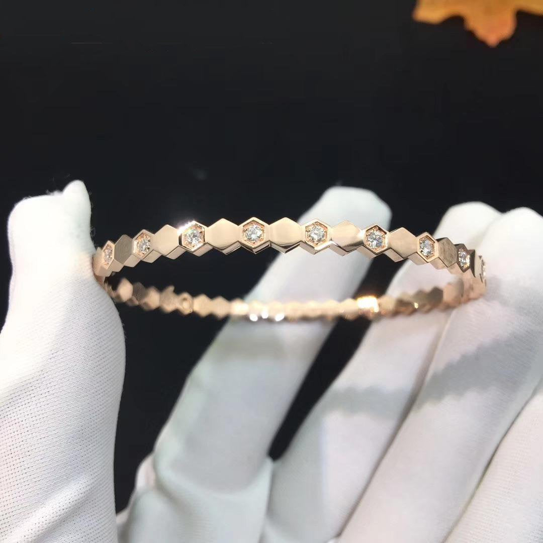 ¡®Lume Jewels¡¯BEE LOVE PINK GOLD DIAMOND BRACELET
