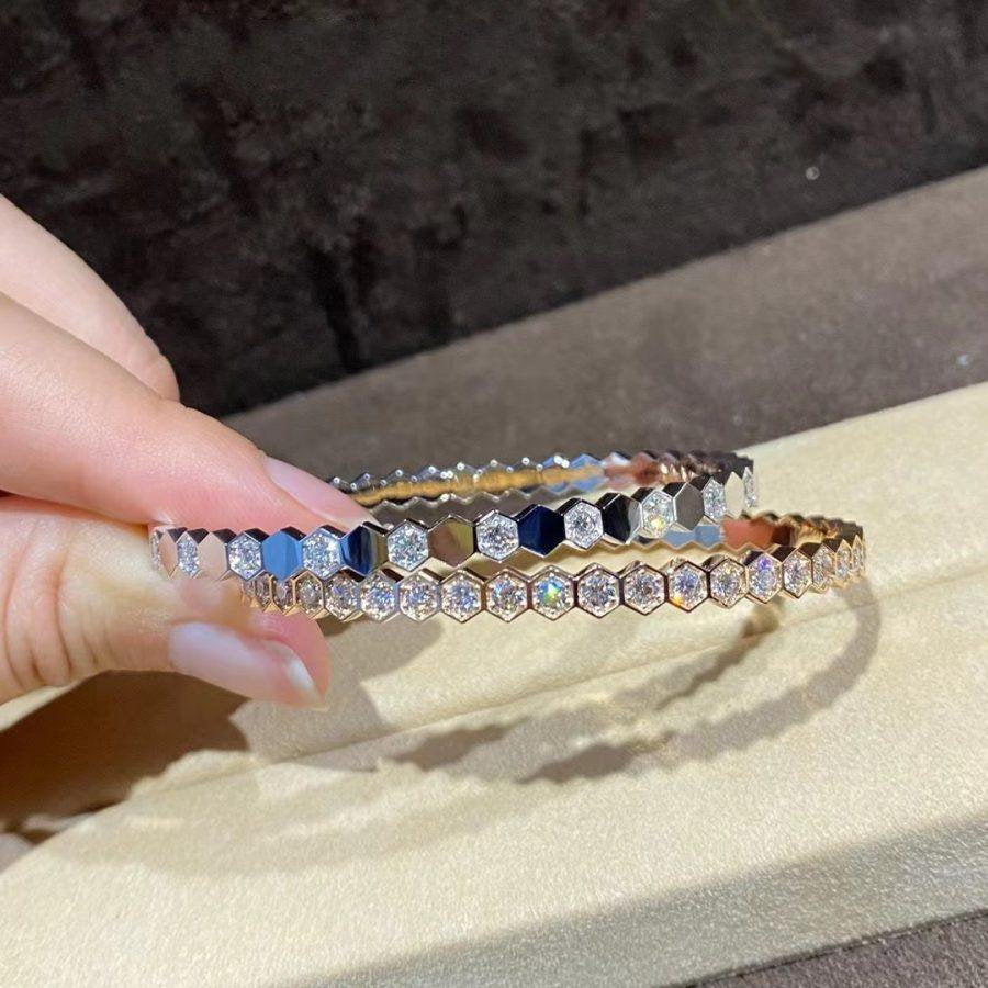 ¡®Lume Jewels¡¯BEE LOVE GOLD BRACELET FULL DIAMOND