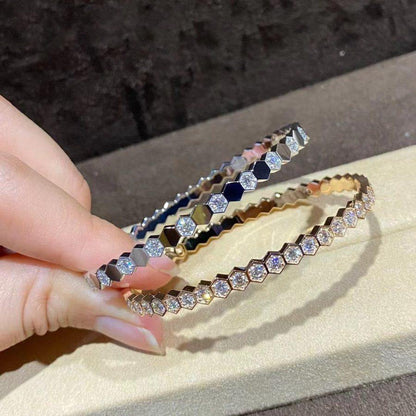 ¡®Lume Jewels¡¯BEE LOVE GOLD BRACELET FULL DIAMOND
