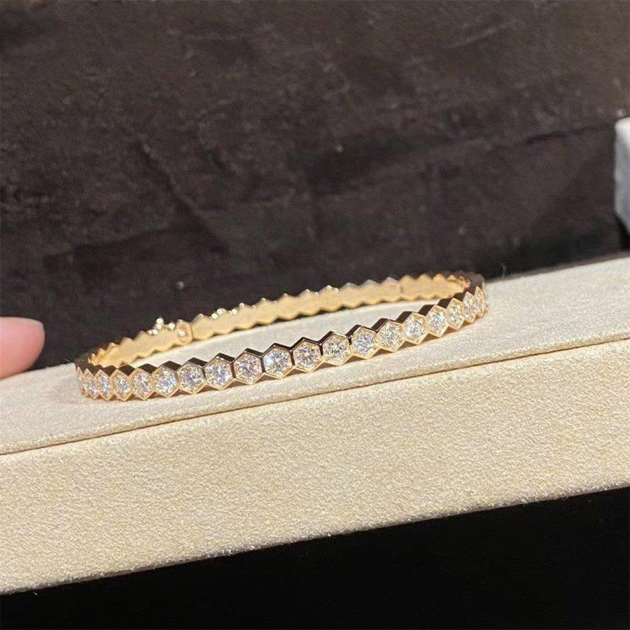 ¡®Lume Jewels¡¯BEE LOVE GOLD BRACELET FULL DIAMOND