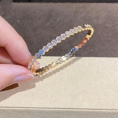 ¡®Lume Jewels¡¯BEE LOVE GOLD BRACELET FULL DIAMOND