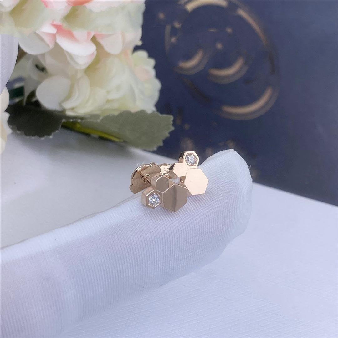 ¡®Lume Jewels¡¯BEE LOVE PINK GOLD DIAMOND EARRINGS