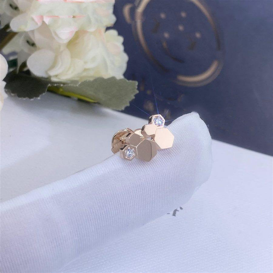 ¡®Lume Jewels¡¯BEE LOVE PINK GOLD DIAMOND EARRINGS