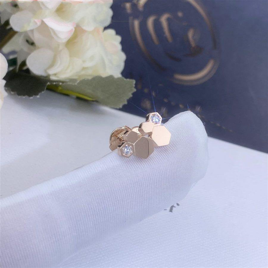¡®Lume Jewels¡¯BEE LOVE PINK GOLD DIAMOND EARRINGS