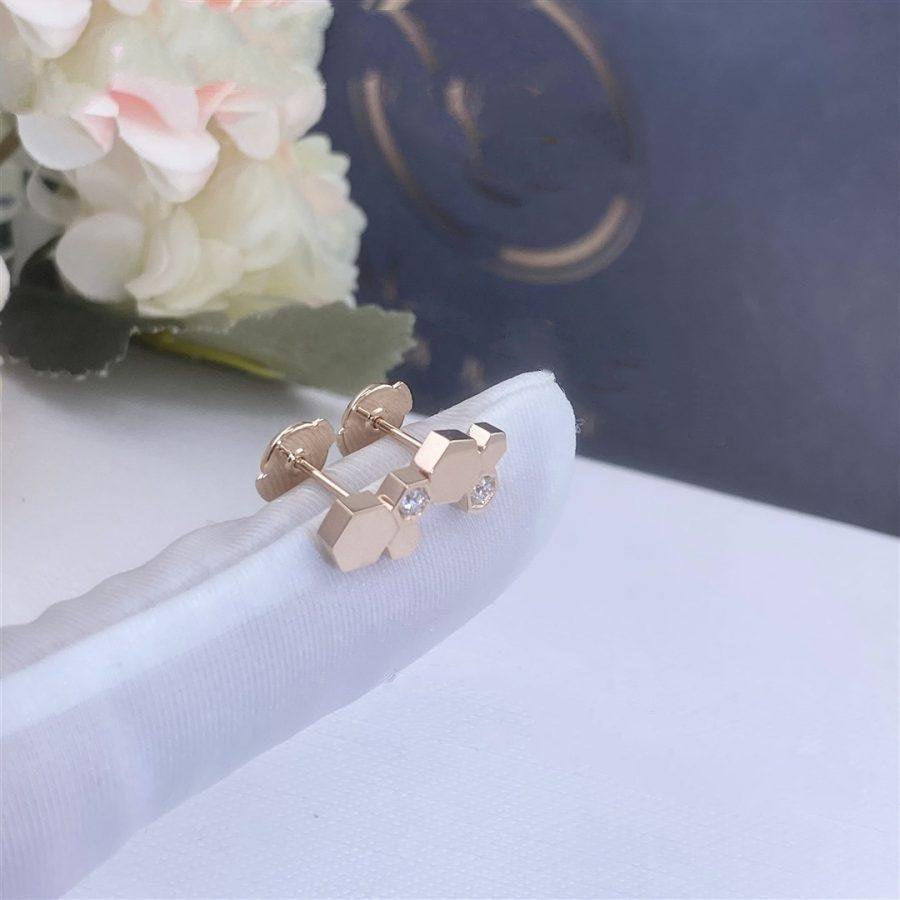 ¡®Lume Jewels¡¯BEE LOVE PINK GOLD DIAMOND EARRINGS