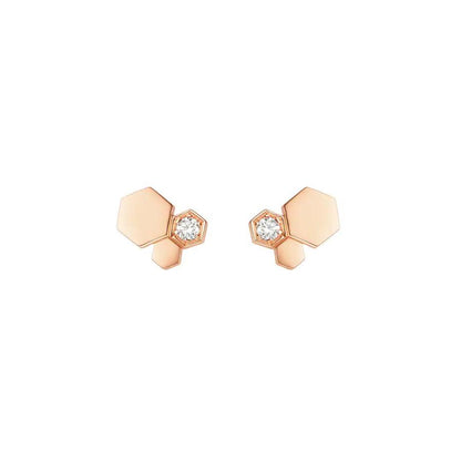 ¡®Lume Jewels¡¯BEE LOVE PINK GOLD DIAMOND EARRINGS