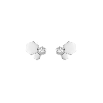 ¡®Lume Jewels¡¯BEE LOVE SILVER DIAMOND EARRINGS