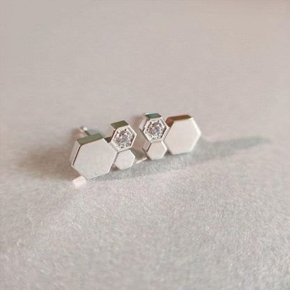 ¡®Lume Jewels¡¯BEE LOVE SILVER DIAMOND EARRINGS