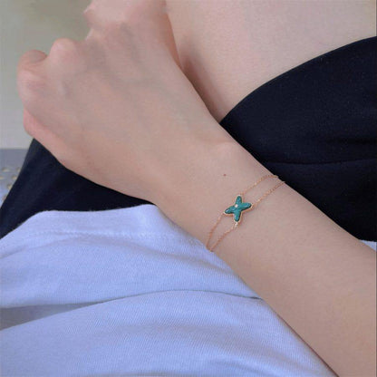 ¡®Lume Jewels¡¯JEUX BRACELET MALACHITE PINK GOLD 1 DIAMOND