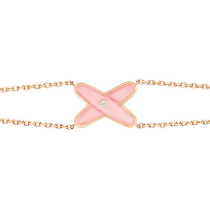 ¡®Lume Jewels¡¯JEUX BRACELET PINK MOP PINK GOLD 1 DIAMOND