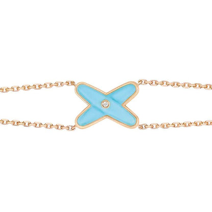 ¡®Lume Jewels¡¯JEUX BRACELET TURQUOISE PINK GOLD 1 DIAMOND