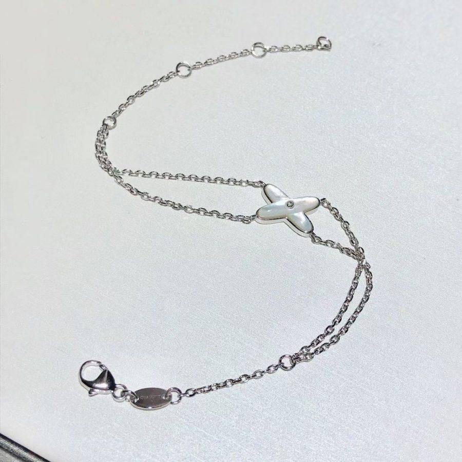 ¡®Lume Jewels¡¯JEUX BRACELET WHITE MOP SILVER 1 DIAMOND