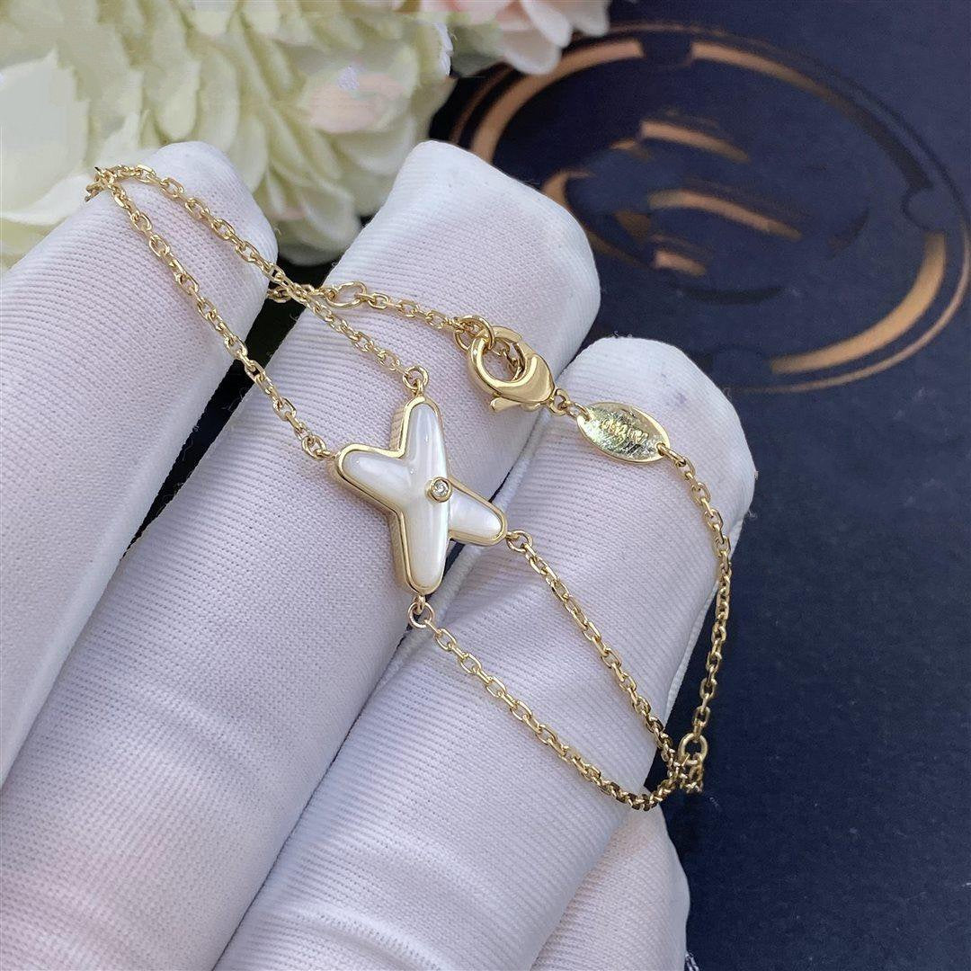 ¡®Lume Jewels¡¯JEUX BRACELET WHITE MOP GOLD 1 DIAMOND