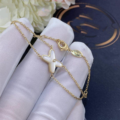 ¡®Lume Jewels¡¯JEUX BRACELET WHITE MOP GOLD 1 DIAMOND