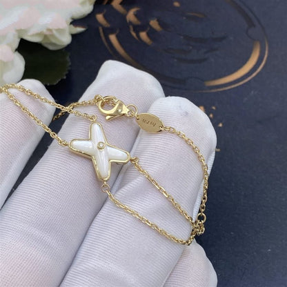 ¡®Lume Jewels¡¯JEUX BRACELET WHITE MOP GOLD 1 DIAMOND