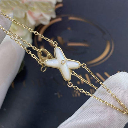 ¡®Lume Jewels¡¯JEUX BRACELET WHITE MOP GOLD 1 DIAMOND