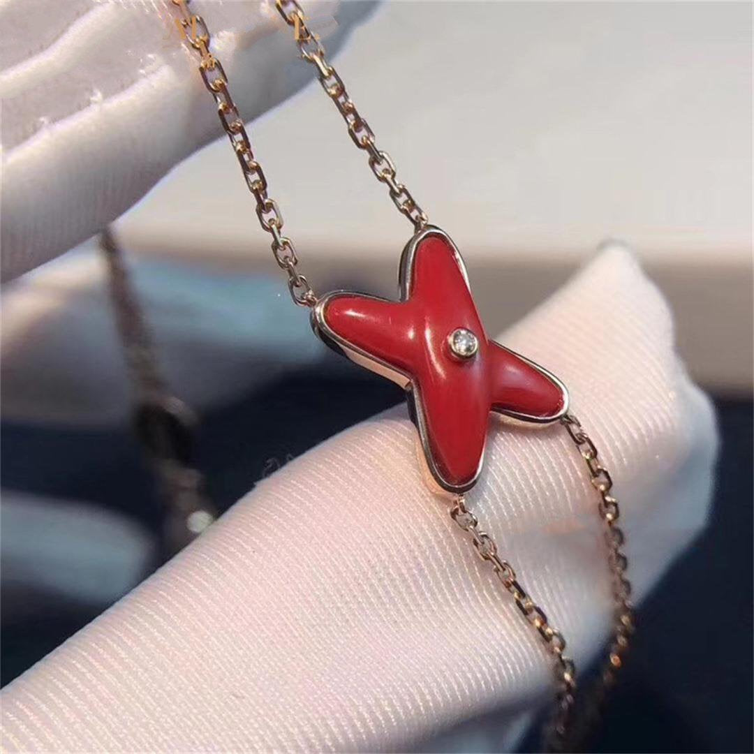 ¡®Lume Jewels¡¯JEUX BRACELET CARNELIAN PINK GOLD 1 DIAMOND