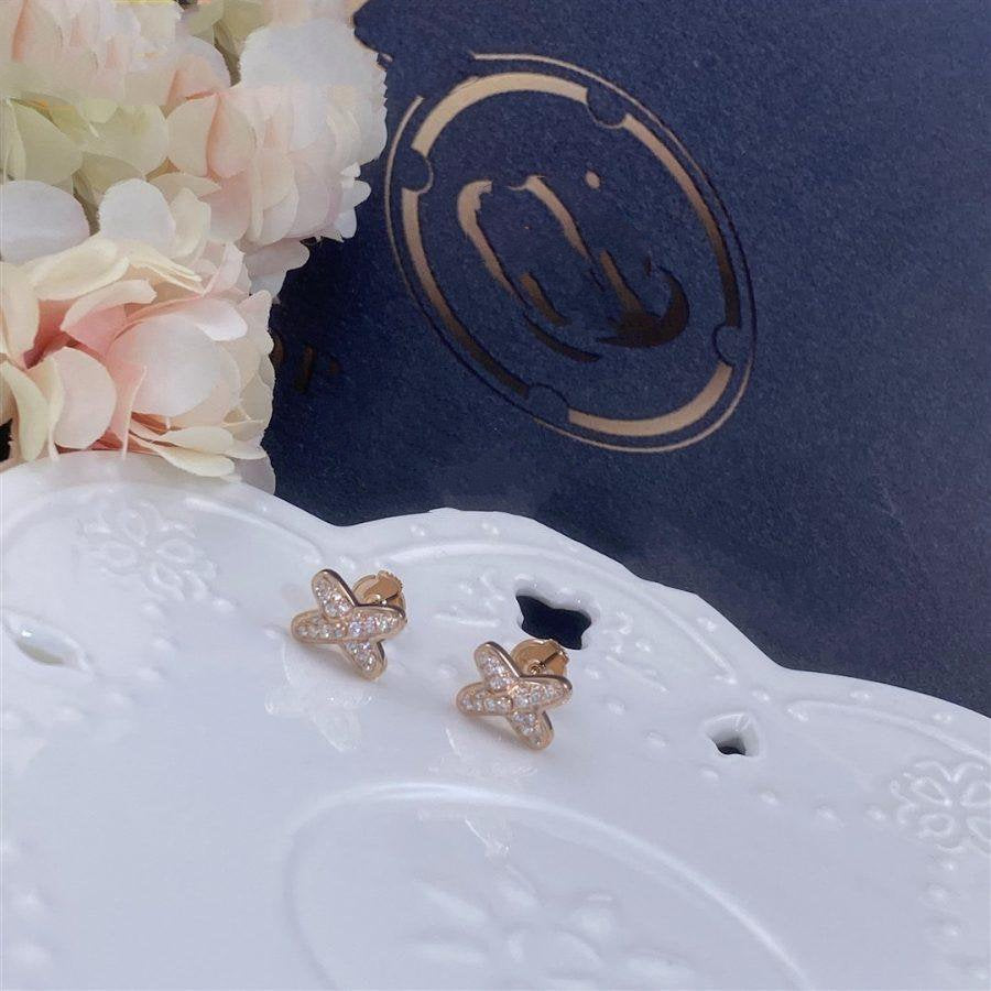 ¡®Lume Jewels¡¯JEUX DE PINK GOLD DIAMOND EARRINGS