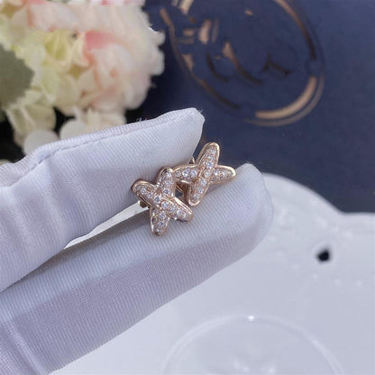 ¡®Lume Jewels¡¯JEUX DE PINK GOLD DIAMOND EARRINGS