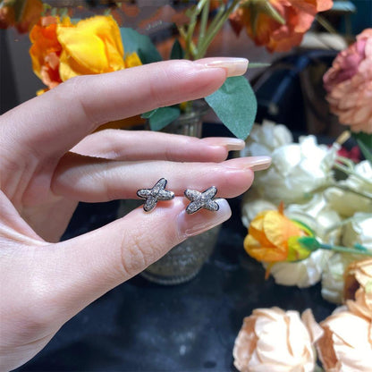 ¡®Lume Jewels¡¯JEUX DE SILVER DIAMOND EARRINGS