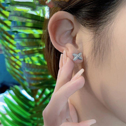 ¡®Lume Jewels¡¯JEUX DE SILVER DIAMOND EARRINGS