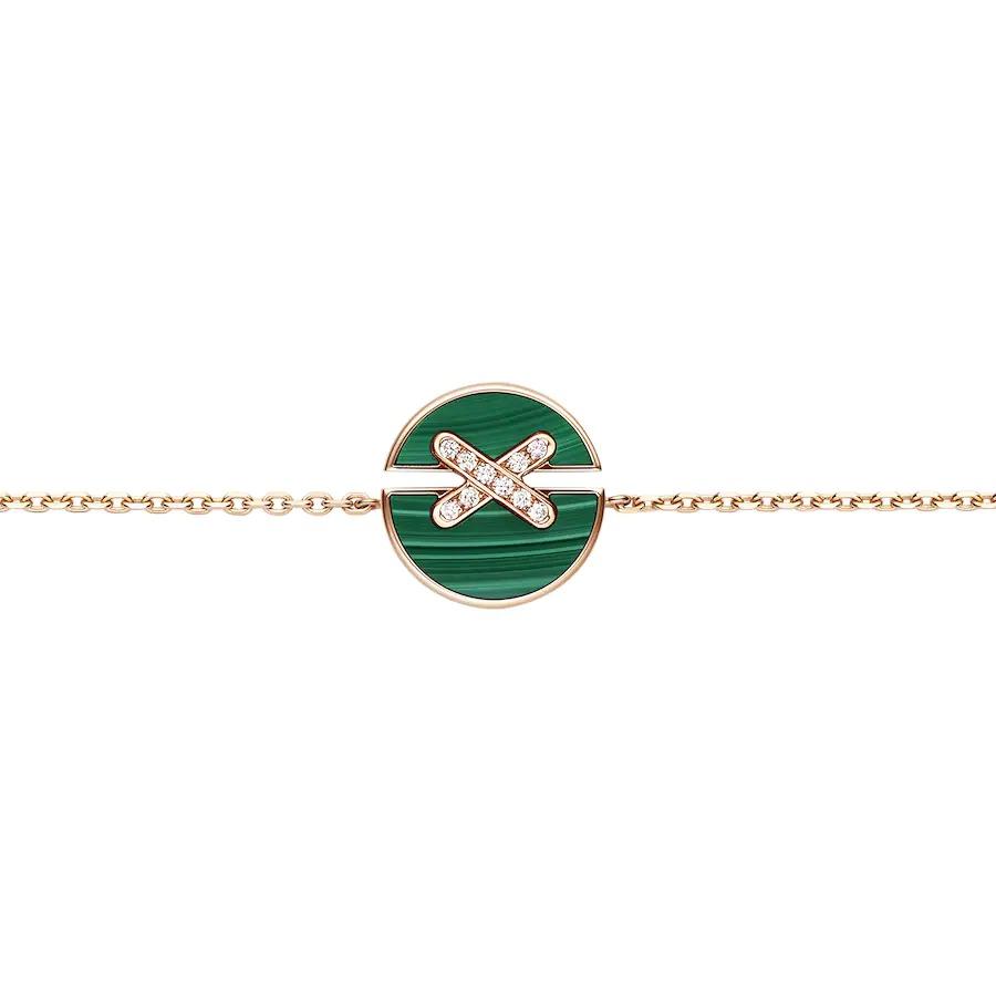 ¡®Lume Jewels¡¯JEUX DE BRACELET MALACHITE PINK GOLD DIAMONDS
