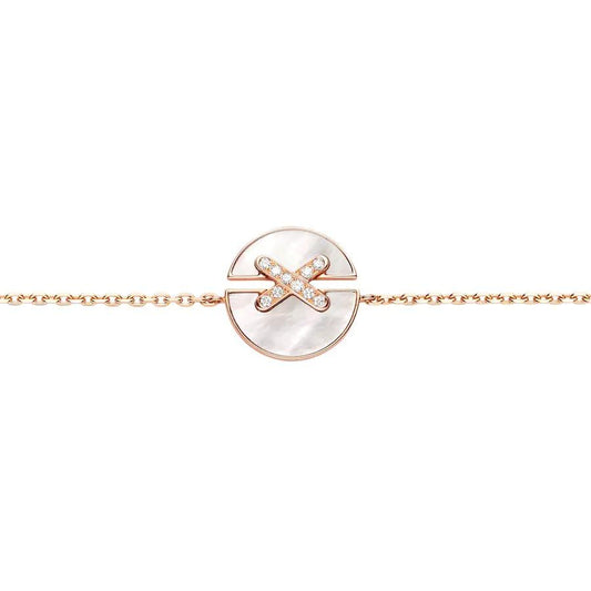 ¡®Lume Jewels¡¯JEUX DE BRACELET MOP PINK GOLD DIAMONDS
