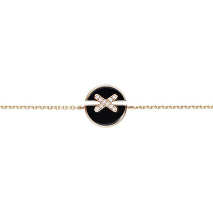 ¡®Lume Jewels¡¯JEUX DE BRACELET ONYX PINK GOLD DIAMOND
