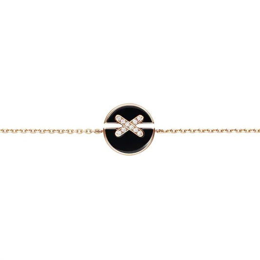 ¡®Lume Jewels¡¯JEUX DE BRACELET ONYX PINK GOLD DIAMOND