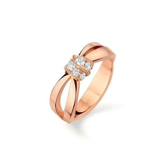 ¡®Lume Jewels¡¯LIENS RING PINK GOLD DIAMOND