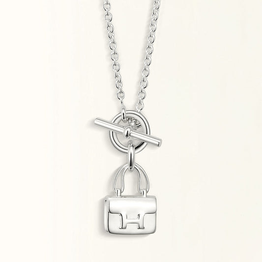 ¡®Lume Jewels¡¯POP H PEDANT SILVER NECKLACE