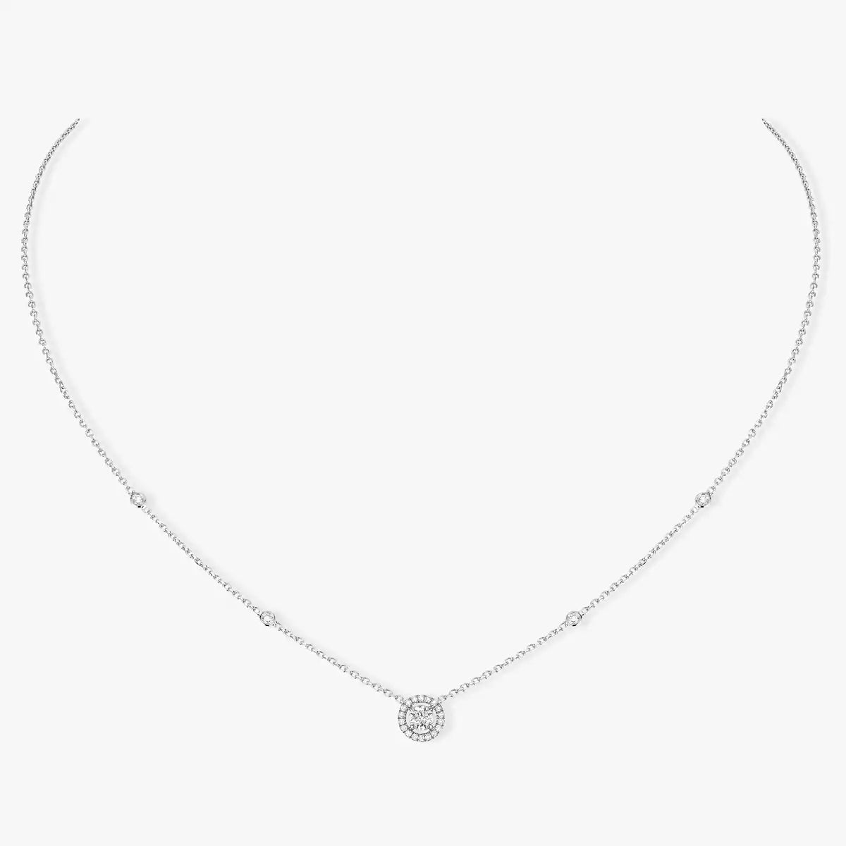 [Lume Jewels]Diamond Necklace 0,20ct Brilliant Shape Joy