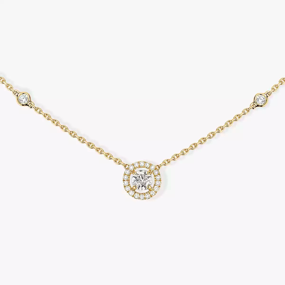 [Lume Jewels]Diamond Necklace 0,20ct Brilliant Shape Joy